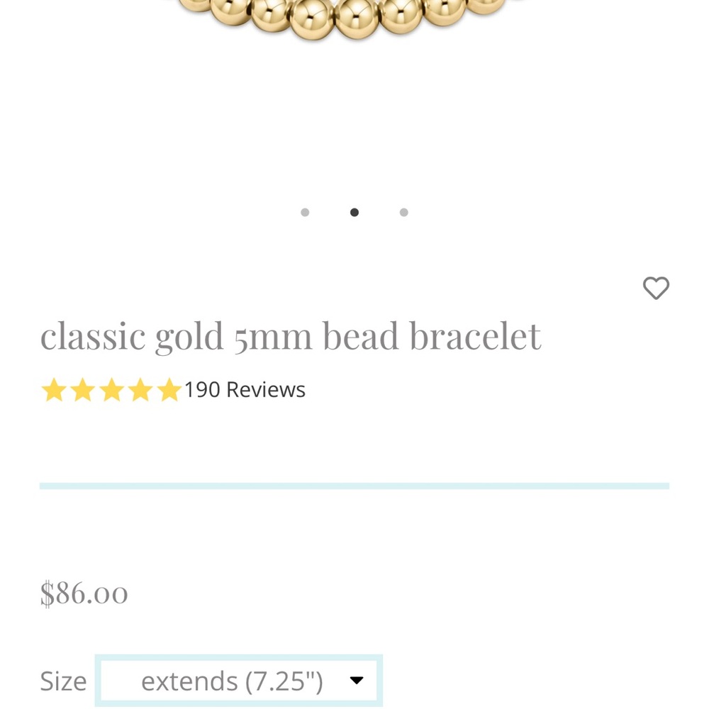 Genuine Enewton Gold Bracelet. This is the 7.25 extend size. Dust bag included.